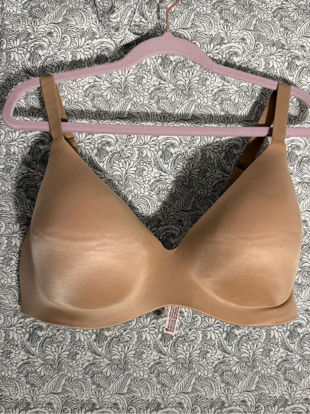 Victoria’s Secret Perfect Coverage Wireless Bra- Sand, 38DD